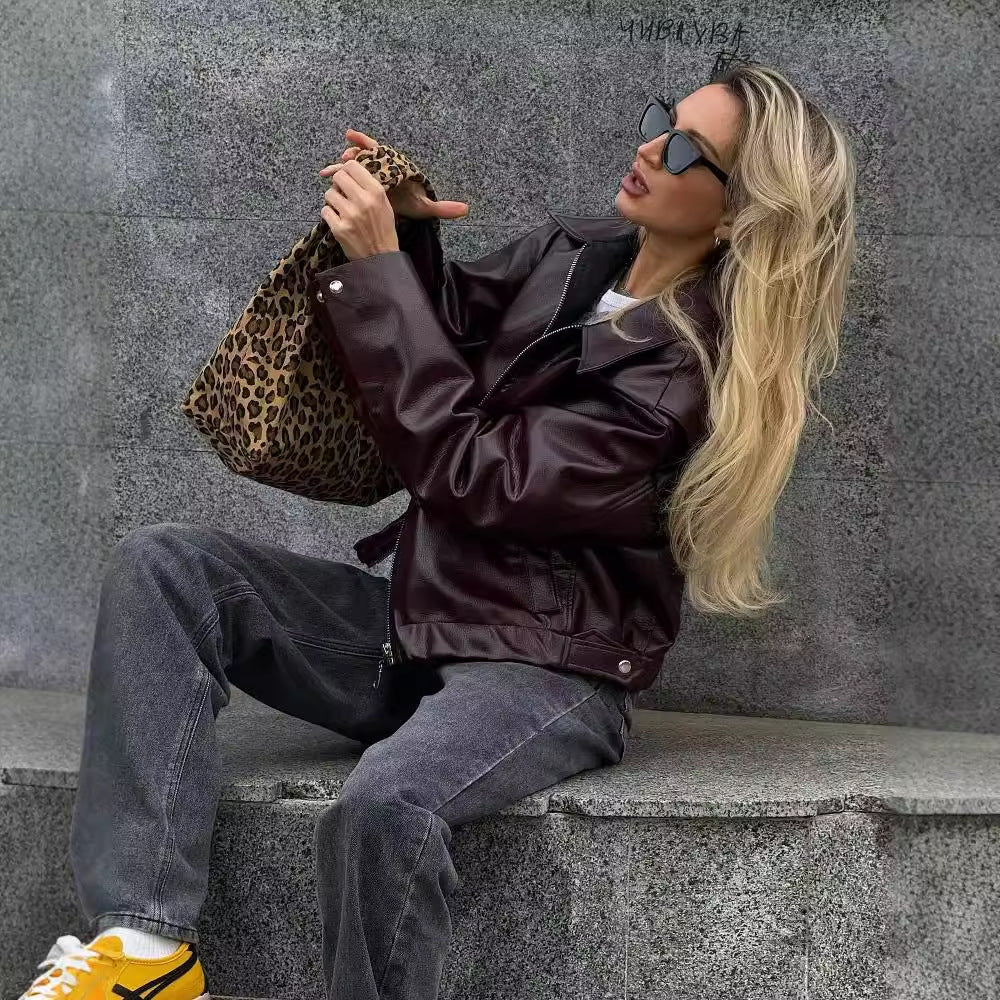 Veste Courte en cuir