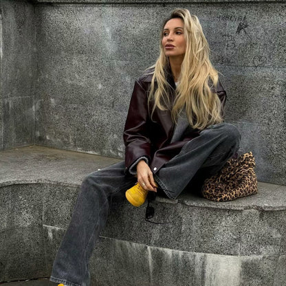 Veste Courte en cuir